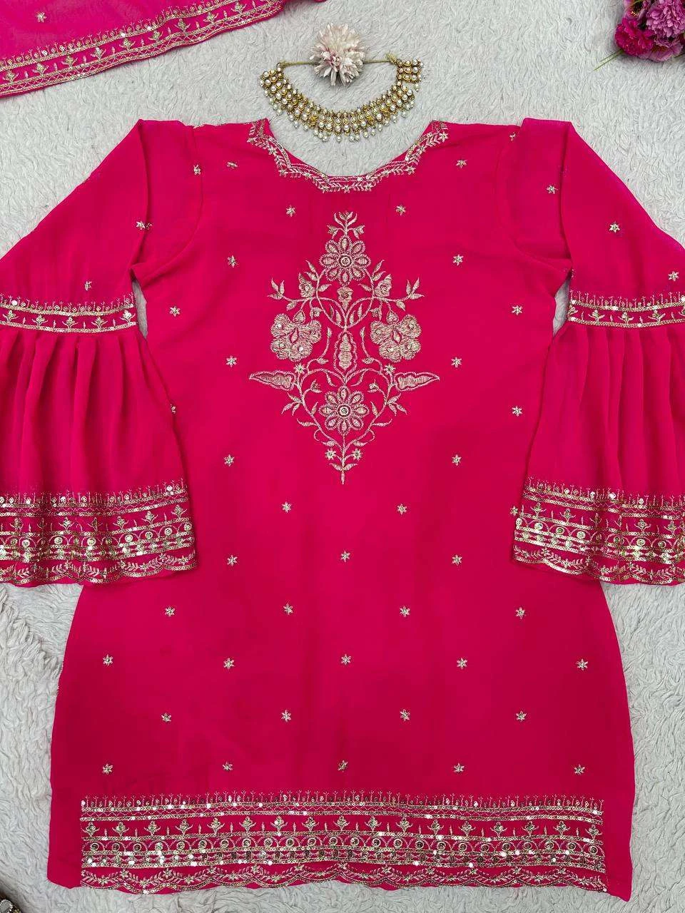 Vardan Ethnic Kd 1470 Faux Georgette Wholesale Pakistani Readymade Party Wear Salwar Suit Catalog — Wholesale Salwar Suits, MPA wholesale from Surat - Gallery Image 2